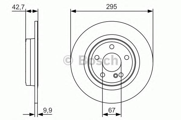 Задний тормозной диск BOSCH 0986479A04