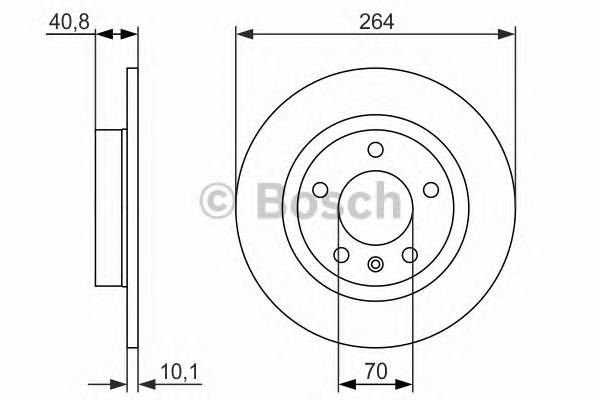 Задний тормозной диск BOSCH 0986479715