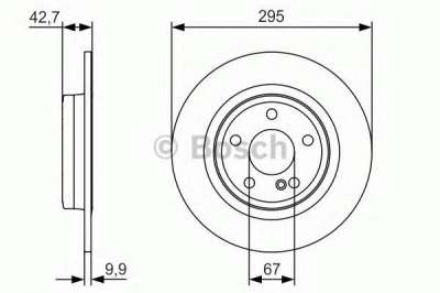 Задний тормозной диск BOSCH 0986479A04