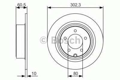Задний тормозной диск BOSCH 0986479R07