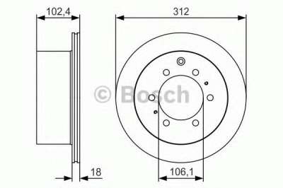 Задний тормозной диск BOSCH 0986479R57