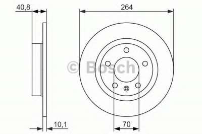 Задний тормозной диск BOSCH 0986479715